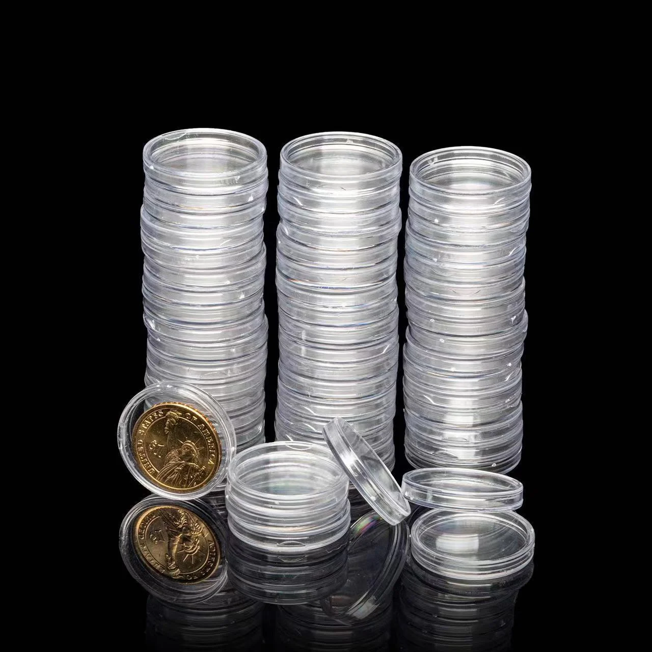 Multi specification coin storage box, transparent commemorative coin storage box, commemorative coin protection box