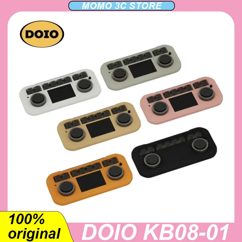 

Doio Kb08-01 Mini Mechanical Keyboard Hot Swap RGB Aluminum Alloy Wired Touchpad Clever Control Custom PC Gaming Keyboards