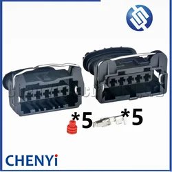 5 Pin Automotive Ignitor Sensor connector Motorcycle headlamp Wire harness plug 282193-1 1 287 013 006 827579-1 1928402595
