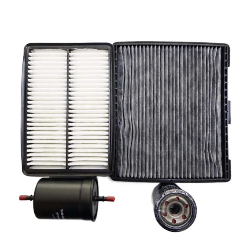 air filter +cabin air condition filter + fuel + Oil filter for JAC J6 J5 heyue