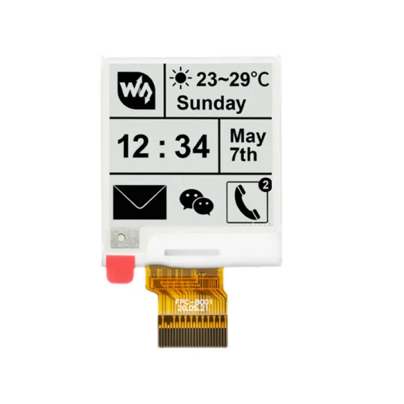 1.54 Inch Electronic Paper Ink Screen 200x200 Black And White EPD Electronic Paper Display With Module