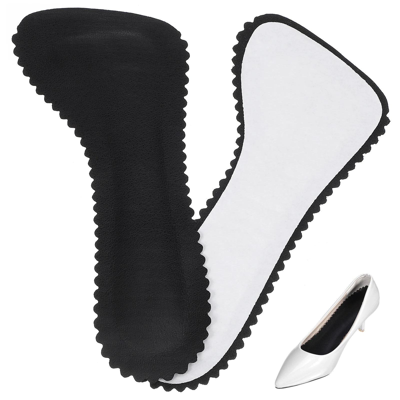 

NonSlip Stickers Black Womens Shoe Insoles for Heels Latex Cushion Foot Care Tools Sports Insole Muscle Relief Joint
