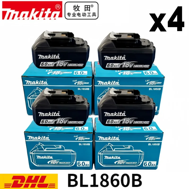 Makita Original Lithium-Ionen Akku 18V 6000mAh 18V Ersatzakkus BL1860 BL1830 BL1850 BL1860B