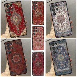 Persian carpet Floral pattern Case For Samsung Galaxy S23 Ultra S22 Ultra S20 FE S21 FE Note 10 20 S8 S9 S10 Plus Cover