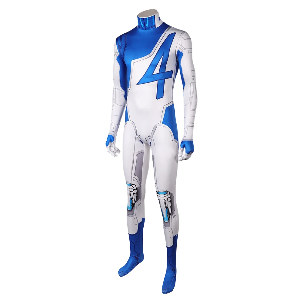 Halloween  Jumpsuit Reed Richards Cosplay Rivals Fantastic Disguise Adult Men Roleplay Costume Carnival Party Suit