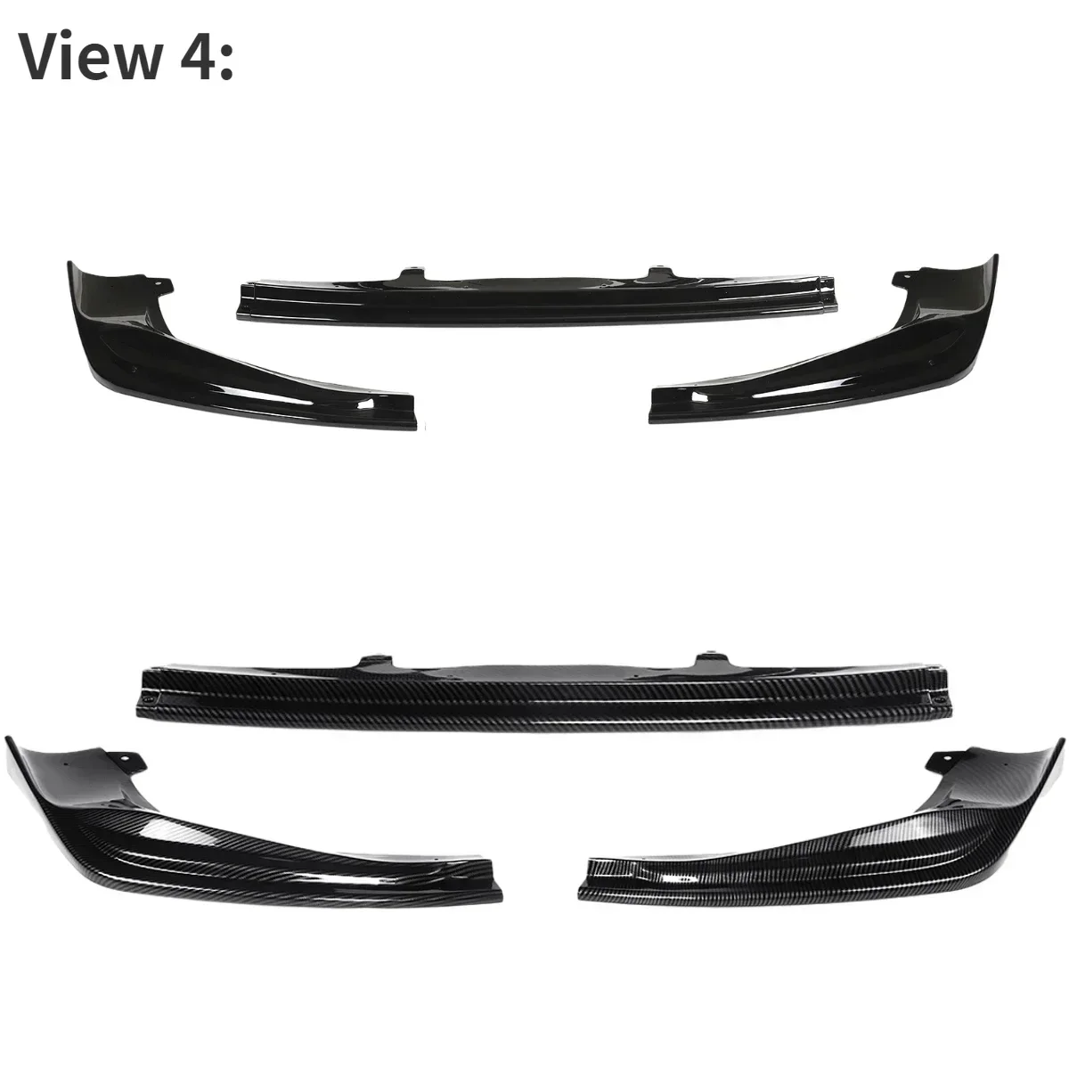 3Pcs Car Front Bumper Splitter Lip Chin Spoiler Diffuser Protector For Lexus IS250 IS350 IS300 F-Sport 2014 2015 2016 Body Kit view 5
