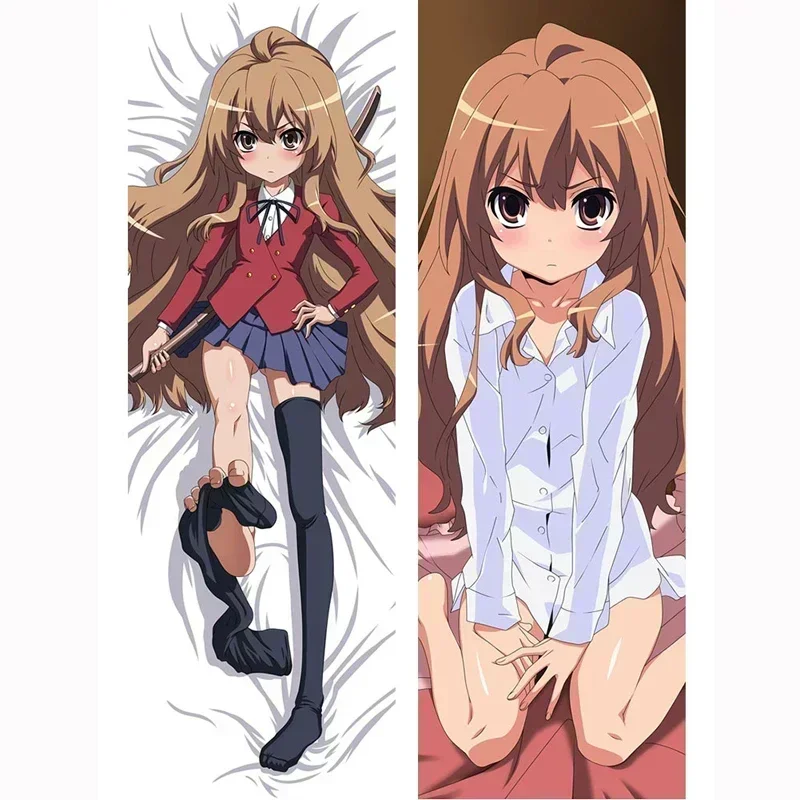 Anime Dakimakura Toradora! TIGER×DRAGON Aisaka Taiga Pillow Case Hugging Body Waifu Gift Bedding Decor Pillowcase