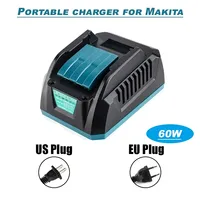 DC18RC-2A Lithium Battery Charger Compatible for Makita 14.4V 18V Li-ion Battery BL1860 BL1850 BL1840 BL1830 BL1440 Fast Charger