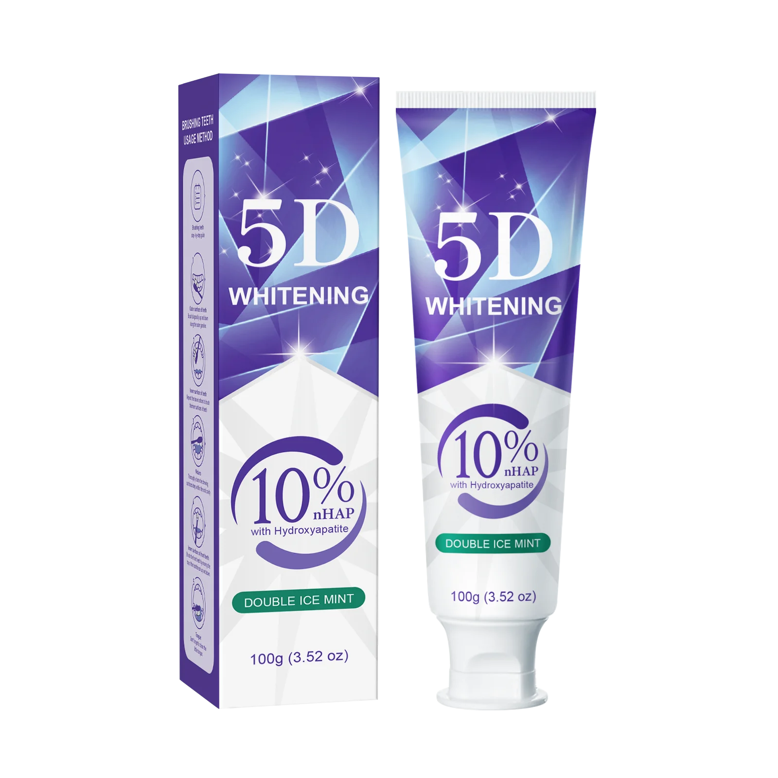 120g Nano Hydroxyapatite Tandpasta Remover Koffie/Thee Vlek Verbeteren Slechte Adem Voorkomen Cariës Frisse Adem Tanden Tandheelkundige zorg