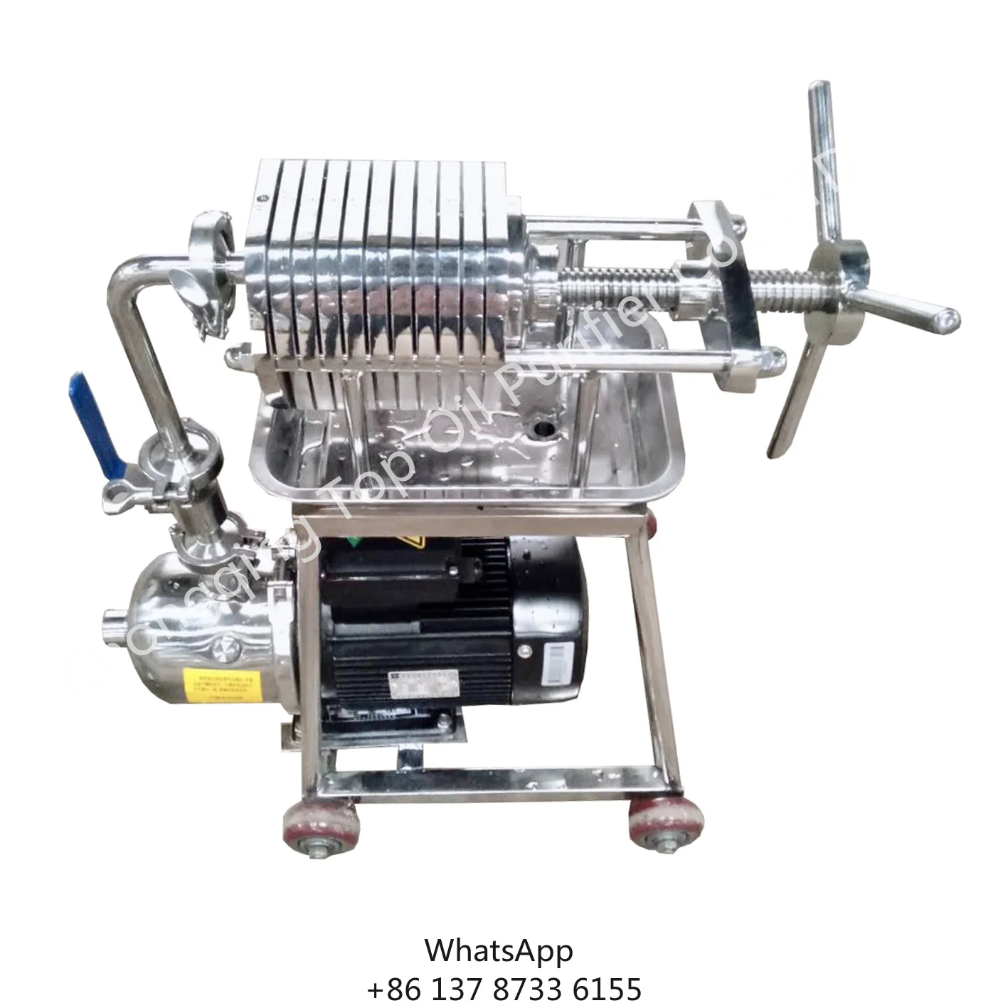 Series BAS Portable Type Stainless Steel Filter Oil Pressing Machine