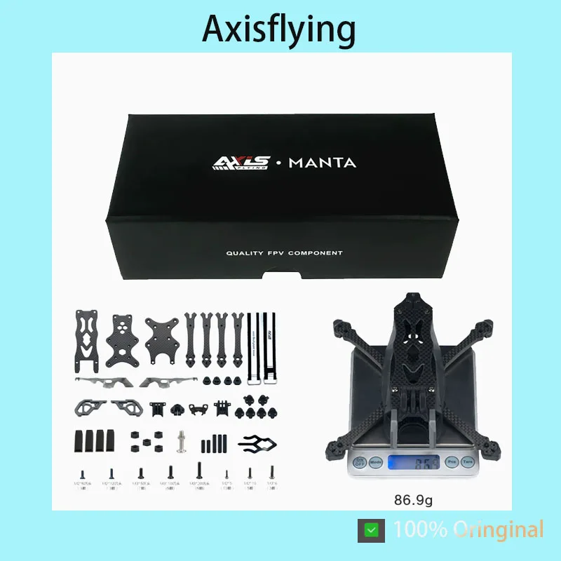 Axisflying MANTA30 3 Inch FPV Drone Frame O4 Positive X Crash Resistant Freestyle Rack