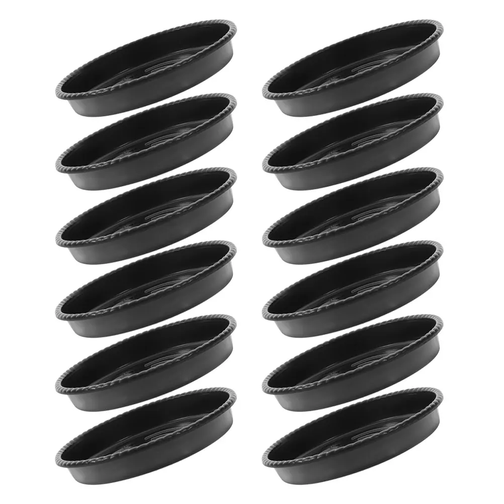 

12Pcs Round Plastic Flower Pot Saucers Heavy Duty Plant Drip Trays Indoor Outdoor Water Catcher Tray for Garden Plant Care
