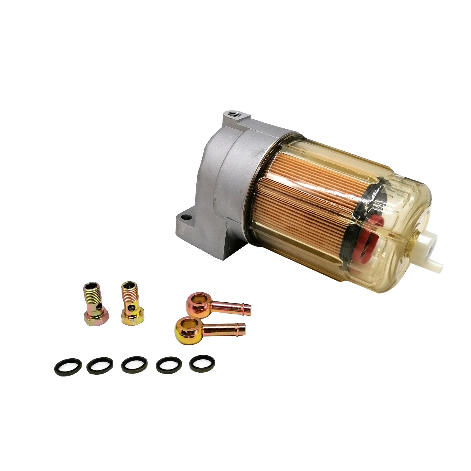 TOPVELSUN 4676385 Fuel Filter Water Separator Compatible with Hitachi Excavator ZX110-3 ZX120-3 ZX130-3 ZX145W-3 ZX170W-3