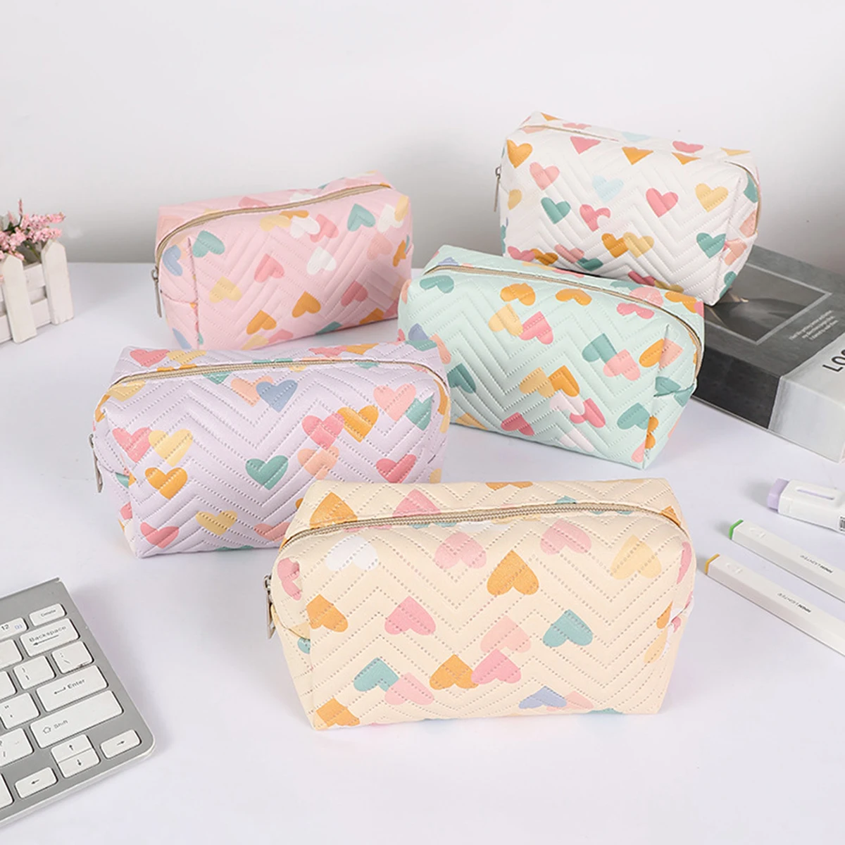 1PC Colorful Heart … - image