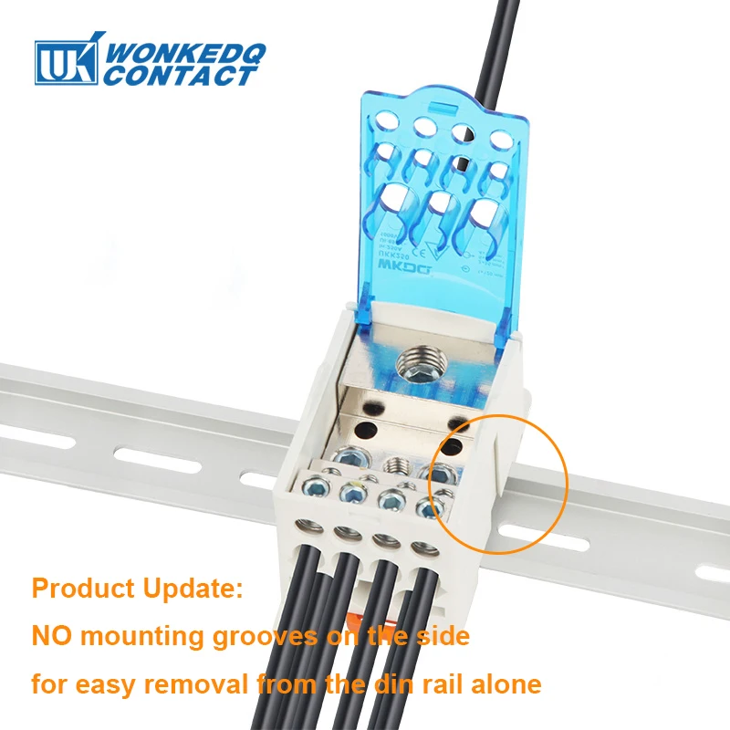 1Pc UKK250A UKK-250A Junction 1 In 11 Out Universal Wire Electrical Connector Din Rail Terminal Block Power Distribution Box