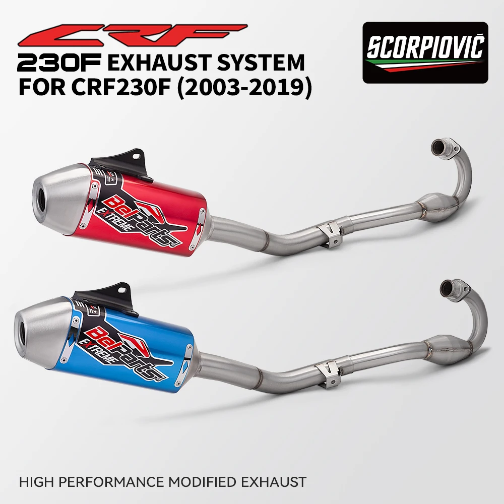 

For Honda CRF230F CRF150F CRF 230F 150F 230 150 F 2003-2019 Motorcycle Full Exhaust Muffler System