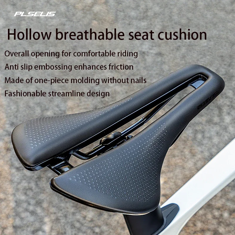 PLSELIS MTB دراجة السروج سيليكون وسادة بولي Leather سطح جلد مقعد مريح للصدمات الطريق دراجة وسادة ركوب الدراجات الجلوس