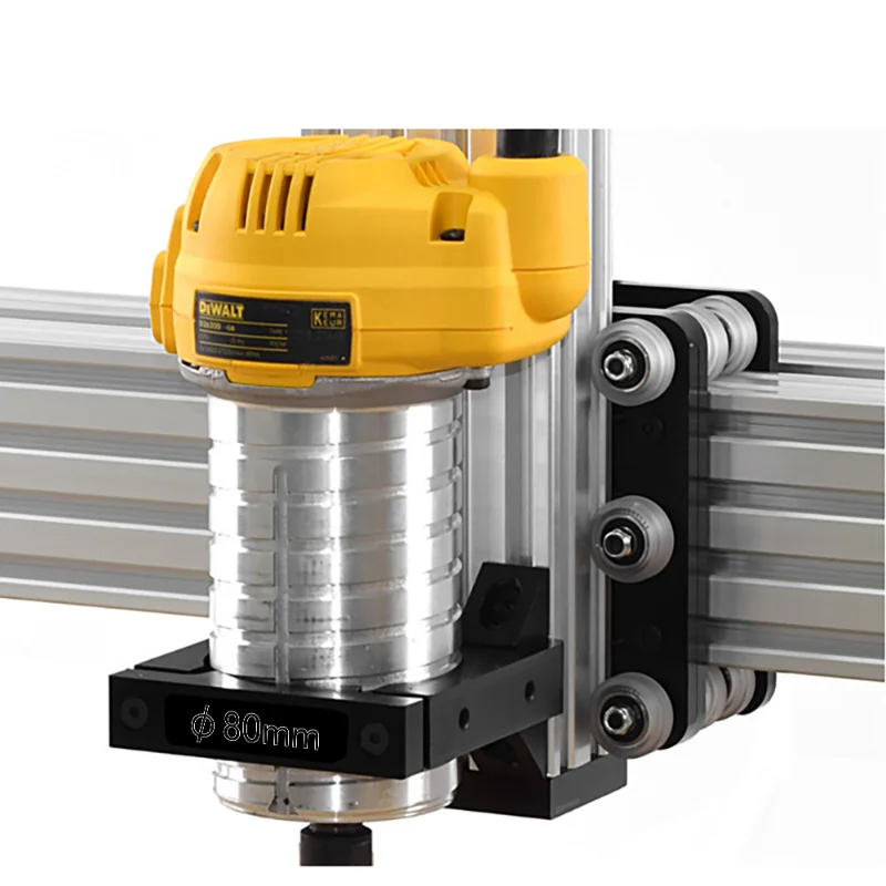 CNC Router Add-On Mouting kit Diameter 52mm 65mm 71mm 80mm Aluminum Router Spindle Mount kit for Workbee OX CNC Makita RT 0700C