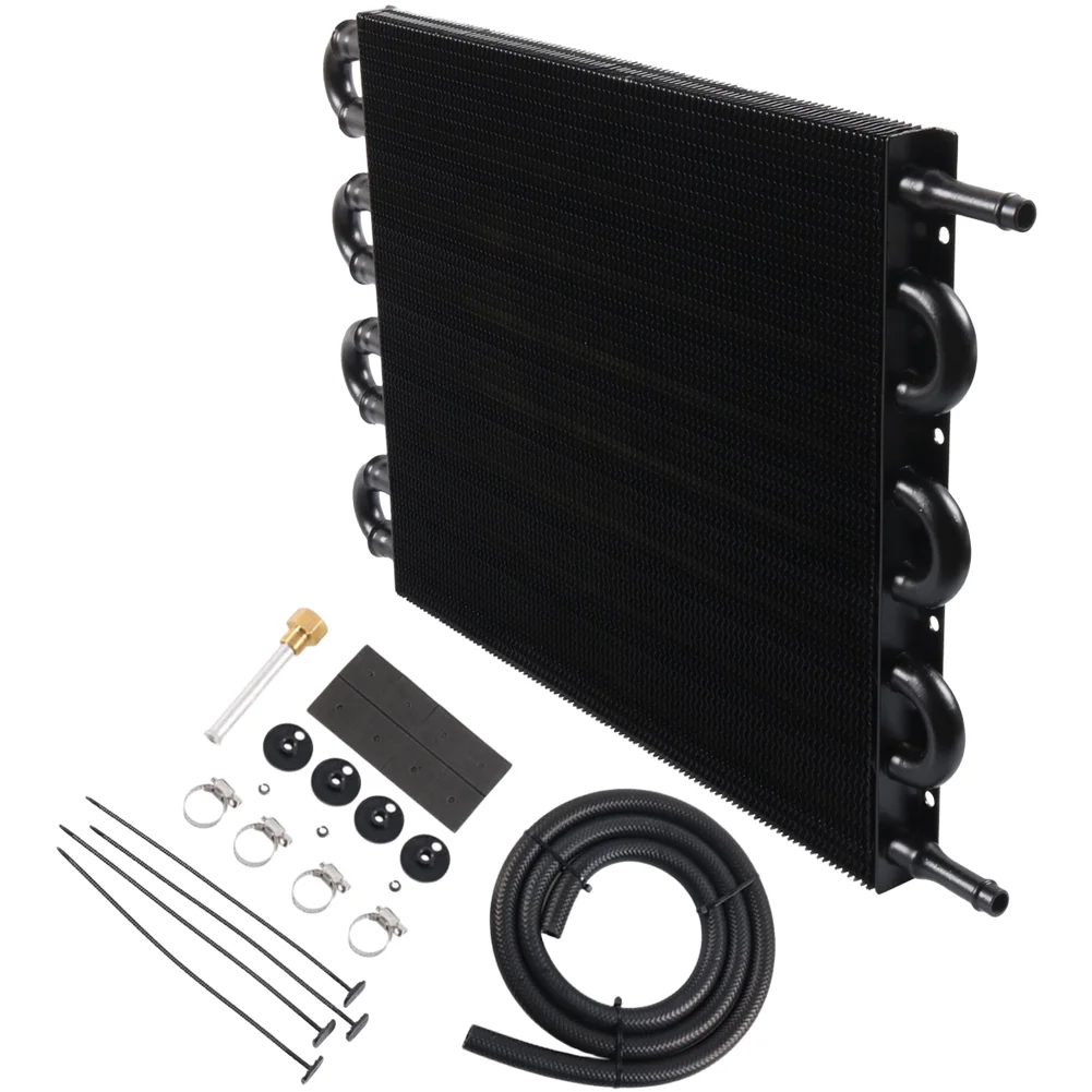 39.4*25.5cm Aluminum Radiator For Vehicles Air Filter Efficient Heat Dissipation Flexible Installation Includes Accessories