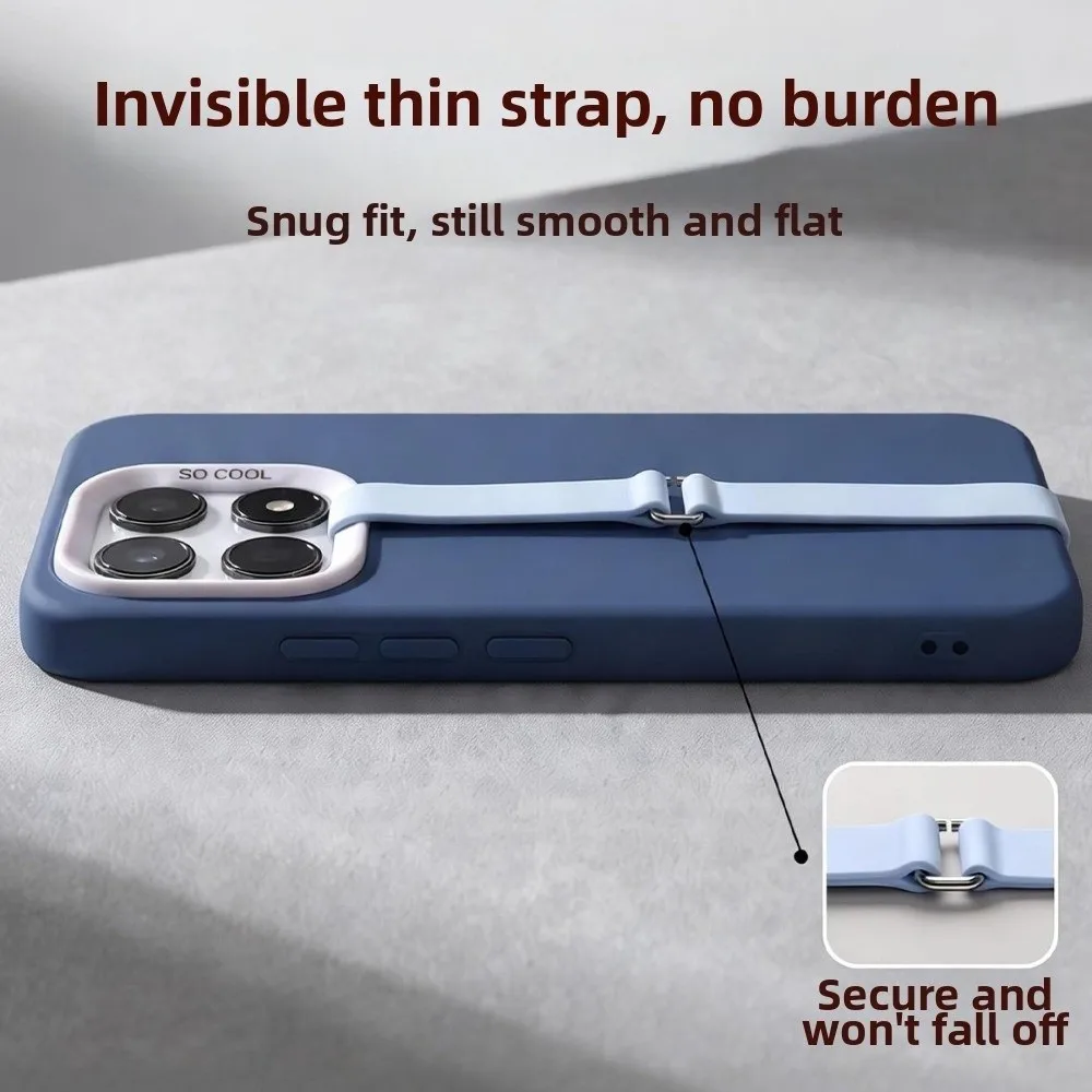 Silicone Phone Finger Ring Holder Flexible Structure Reinforced Connection Hand Grip Phone Holder Anti-Lost for Samsung