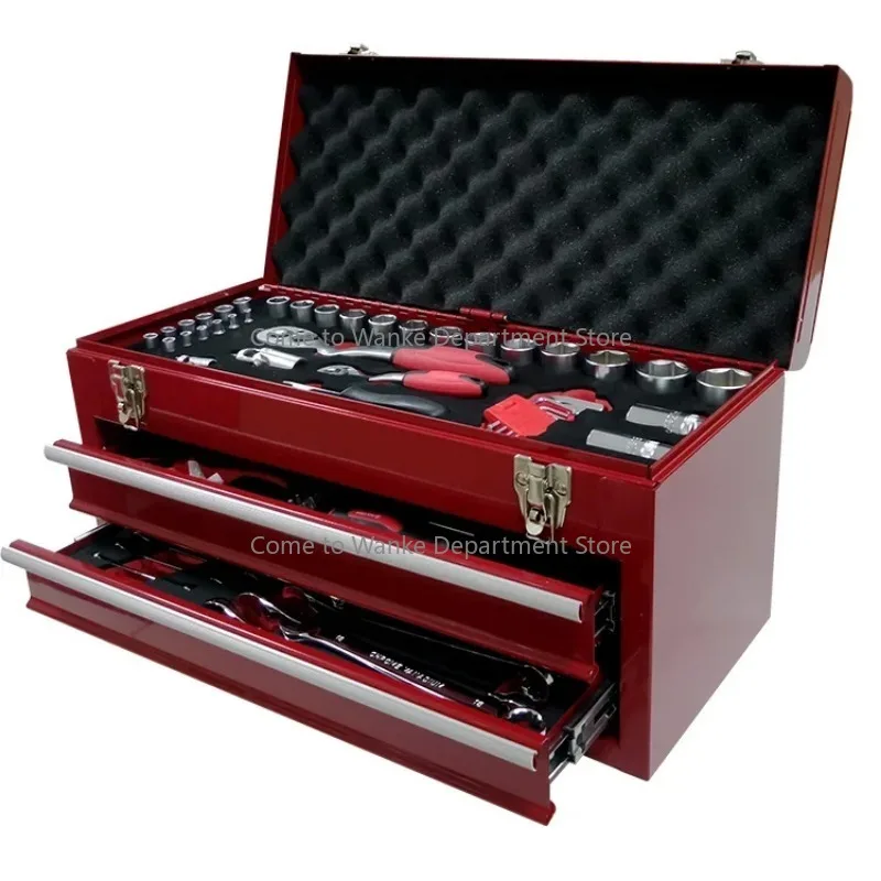 92 PCS CR-V Steel Wheel Alignment Tools Combo Customizable OEM Workshop Tool Box