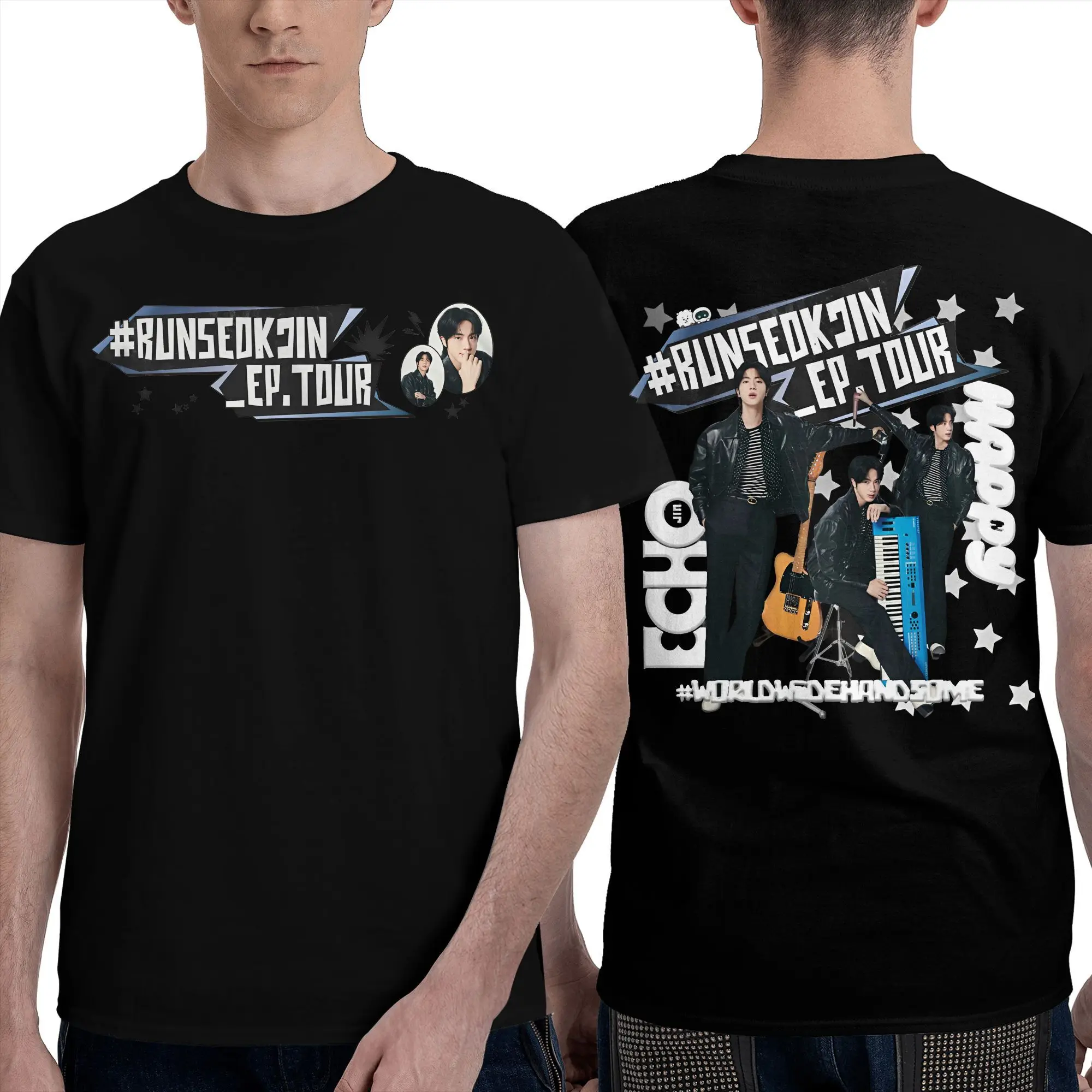 

Jin RUNSEOKJIN EP TOUR 2025 Accessories T-Shirts for Men Women Creative Cotton Unique Tee Shirts