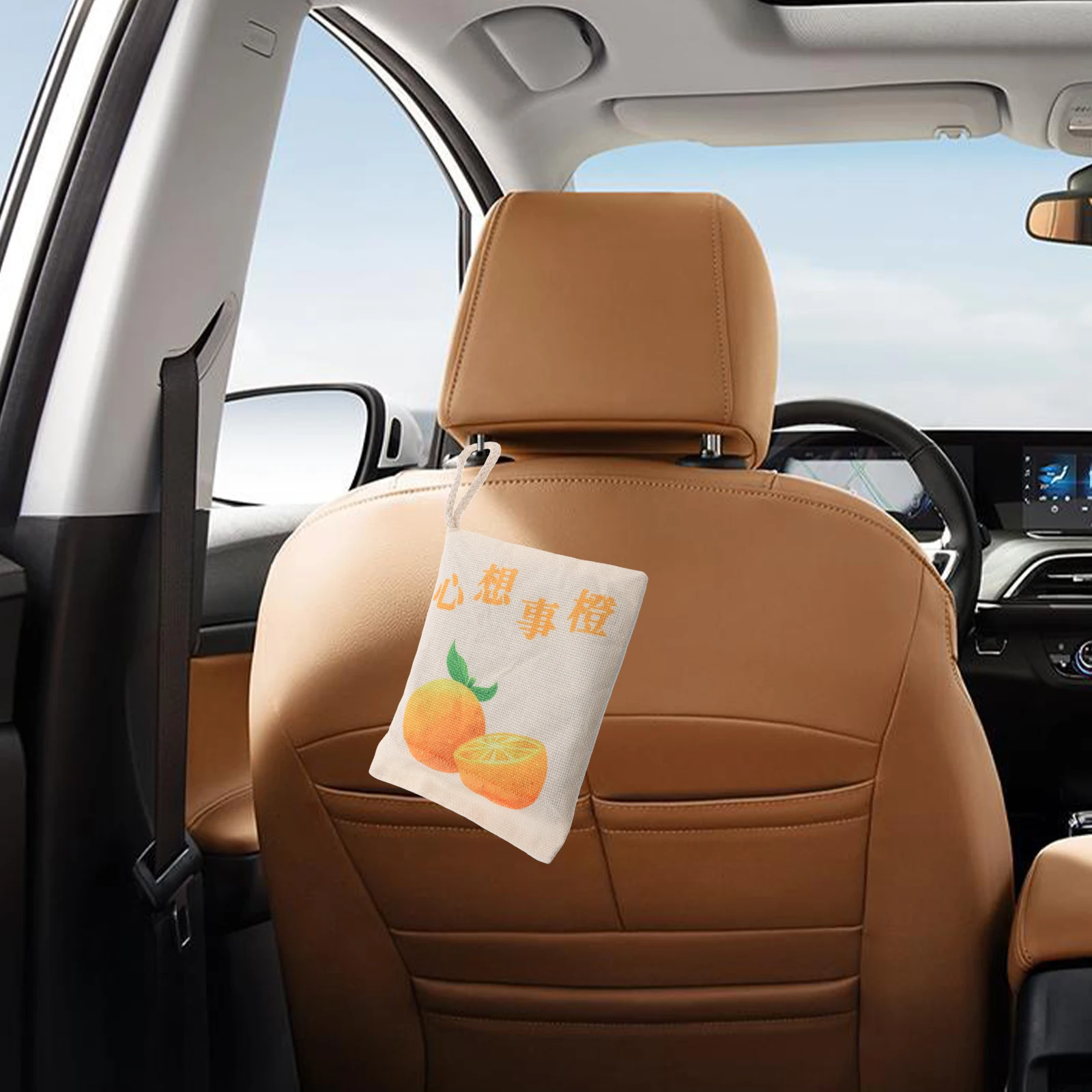 

Car Air Freshener Bamboo Charcoal Purifier Bag Deodorizer for Vehicle Interior with Cute Cartoon Design Removes