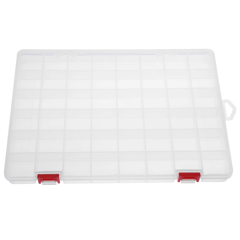 

Compartments Storage Case Box Transparent Fishing Lure Square Fishhook Box Spoon Hook Bait Tackle Case Fish Accessory