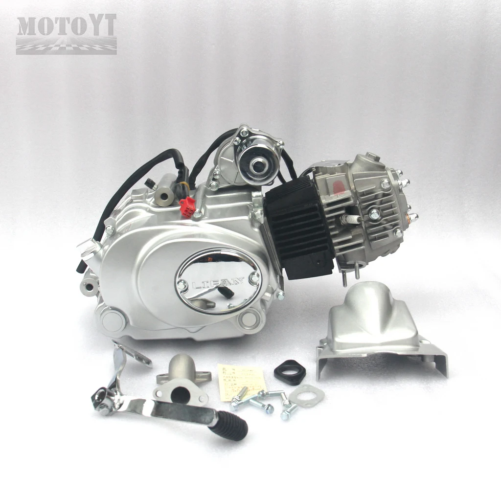 110CC Engine with Reverse Gear, 1+1 Speed & Auto Clutch, Stable Power for ATV and Go Kart