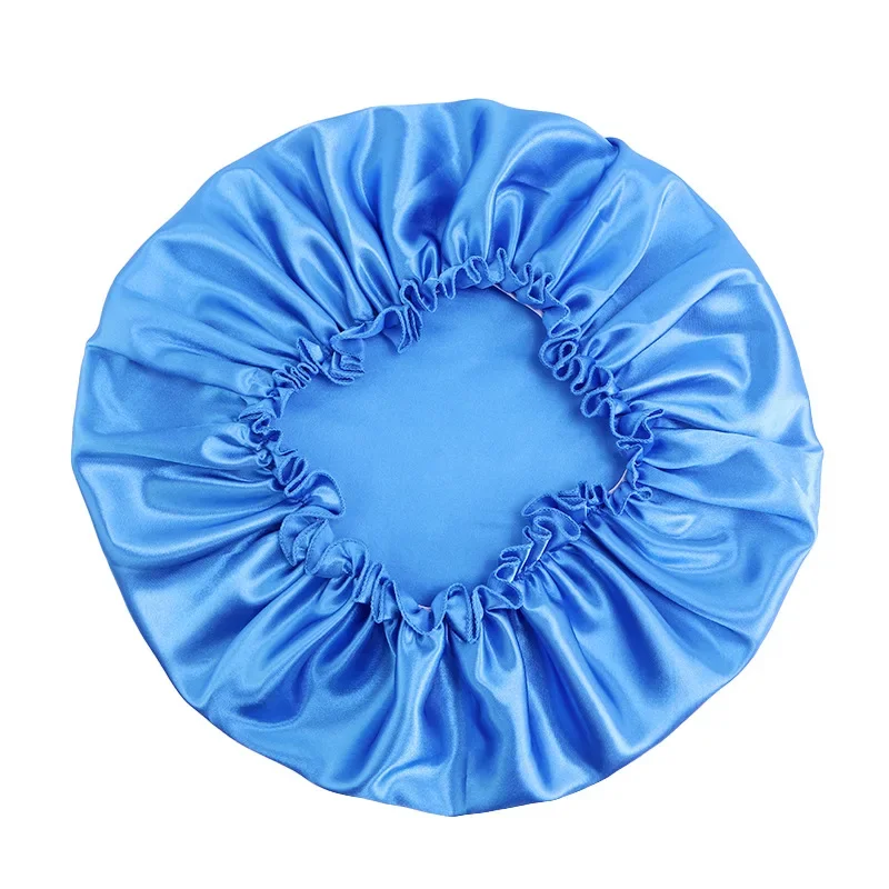 Waterproof Women Shower Cap Satin Beanie Hair Bonnet Bath Accessories Shampoo Multiple Shower Caps Bathroom Set Dust-proof