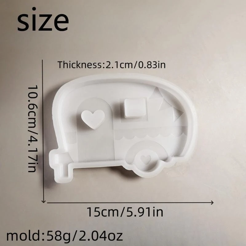 Flexible And Study Silicone Mold For Creating Distinctive Campers Decorations For Hobbyists And DIY Lovers