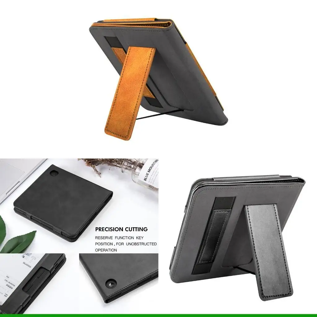 

U55C Thinnest Lightest PU Leather for Case with Auto Sleep Wake for Kobo Libra 2th Gen 2021 7 inches Hand Strap Stand Protect