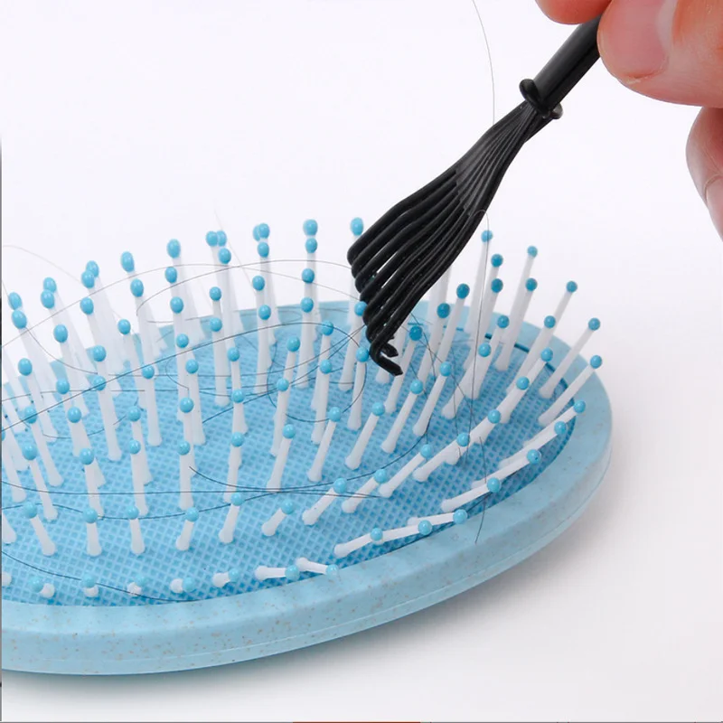 Comb Hair Brush Cleaner Plastic Handle Cleaning Brush Remover Embedded Beauty Tools Cleaning Products Cleaning Supplies