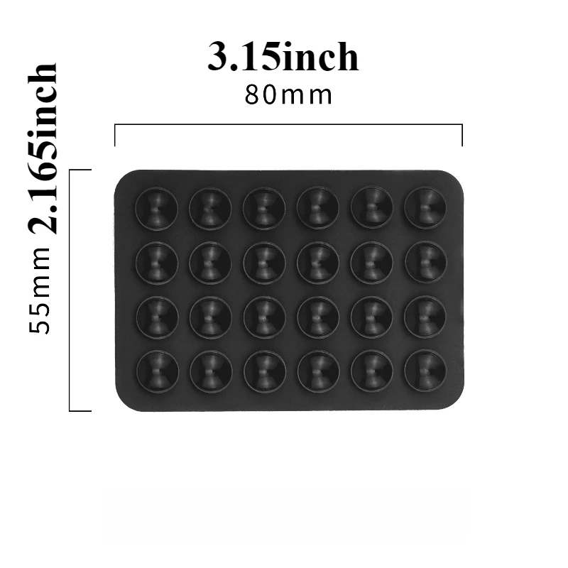 Car portable and mobile phone holder For Phone Fixture For Fixed Pad Double Side Silicone Suction Pad Backed Adhesive Sucker Pad