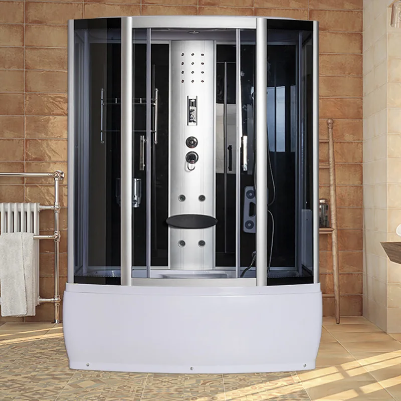 Комната с ванной Душевая Перегородка для унитаза Стеклянная дверь Бытовая ванная комната Раздвижная дверь для ванной комнаты Ванная комната