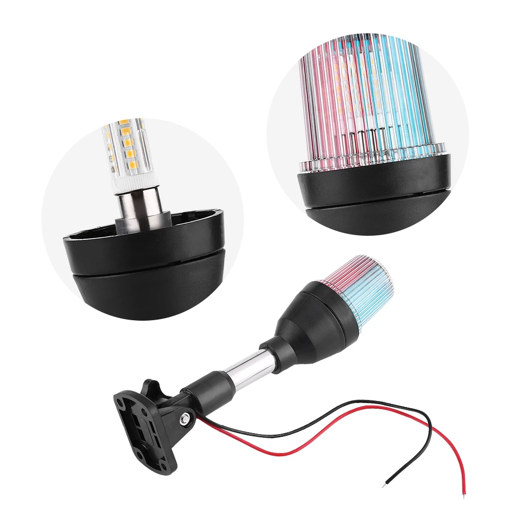 

Adjustable Marine Boat Yacht LED Navigation Lamp Signal Light, Durable Shoreline Vessel Lighting Accessory for Safe Sailing