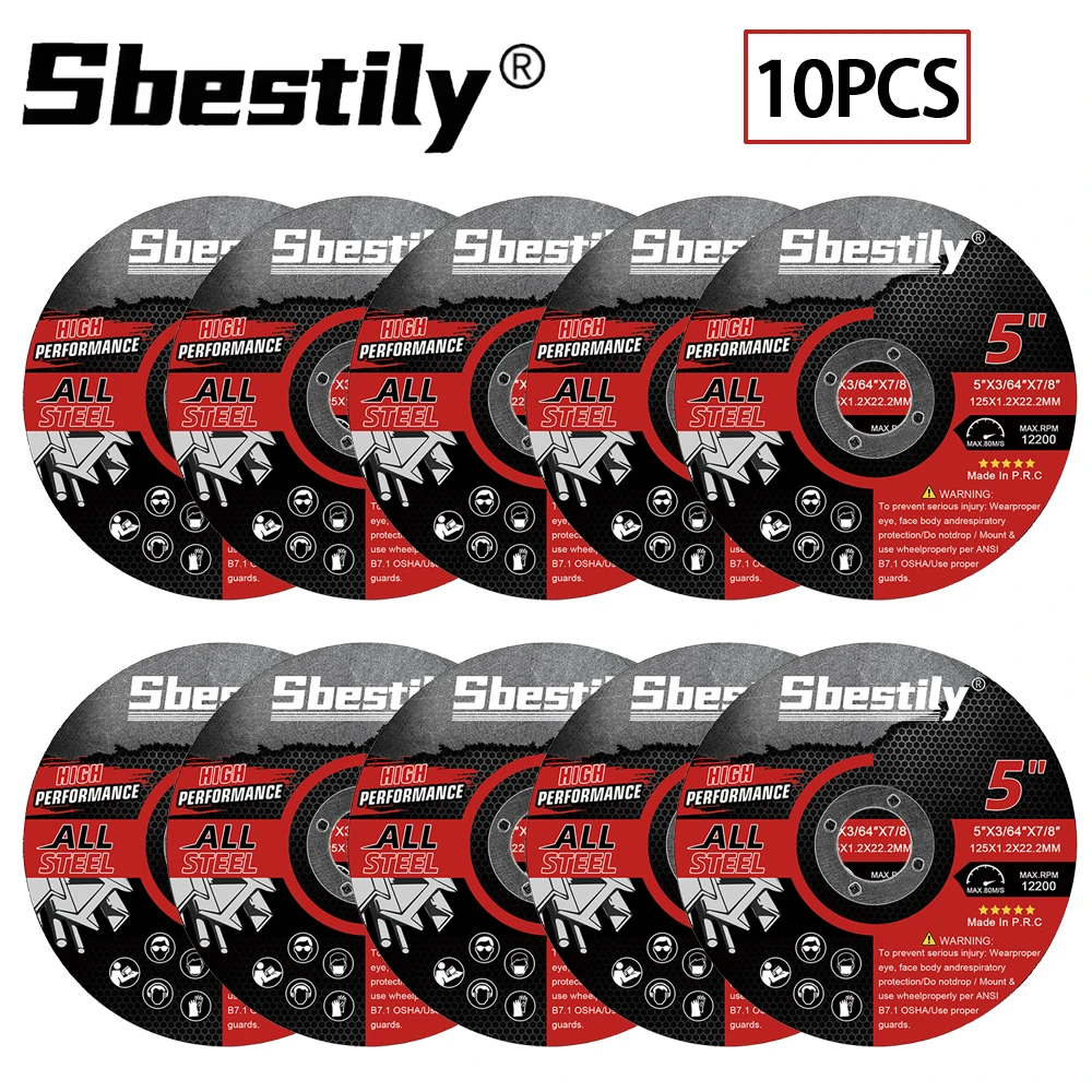 10Pcs 125Mm Cut Off… - image