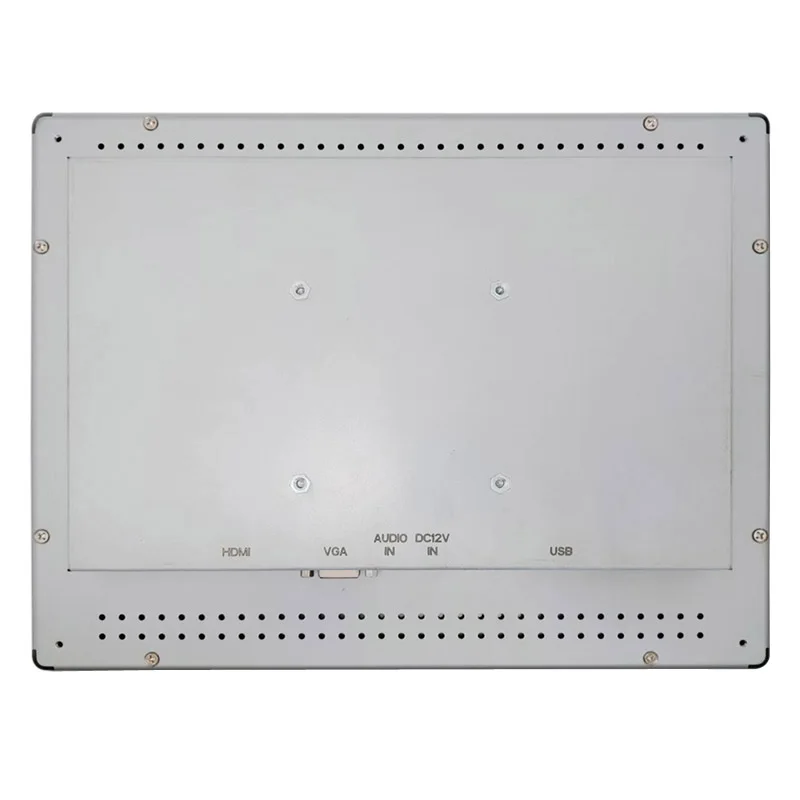 12.1 Industrial  LCD Display  Capacitive Touch Screen  VGA HD-MI Input Plastic Front Bezel Metal  Rear Cover