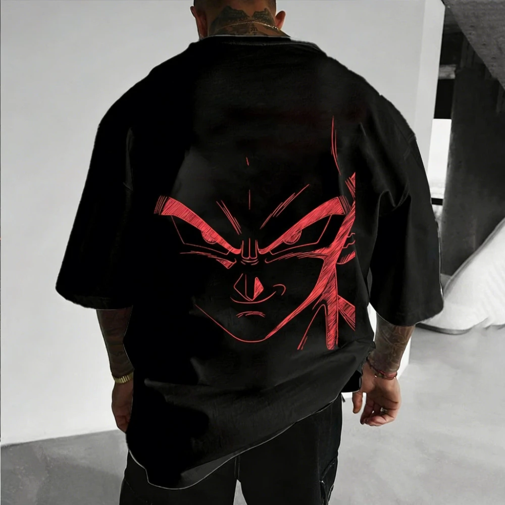 Dragon Ball Z Men's and Women's T-Shirts Vegeta Anime Tee Summer Men's and Women's Short Sleeves T-shirts 2026 New Summer