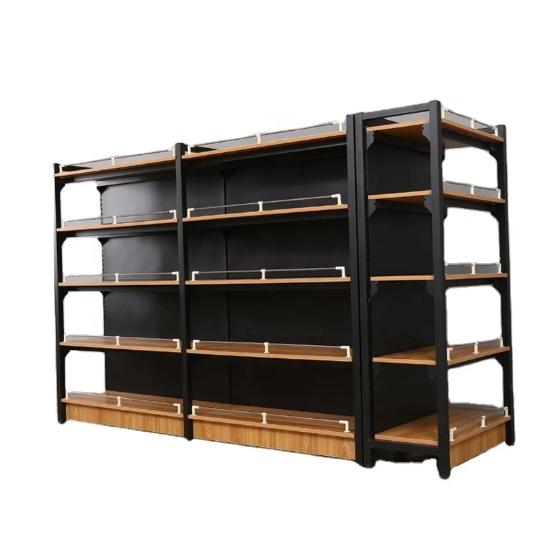 custom.Factory Cheap Supermarket Shelves Multi-layer Double-sided Custom Stainless Steel Retail Store Display Rack