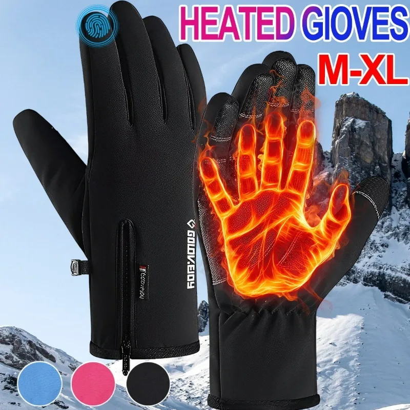 Guantes tácticos cálidos para hombre y mujer, manoplas impermeables para pantalla táctil, senderismo, esquí, pesca, ciclismo, Snowboard,