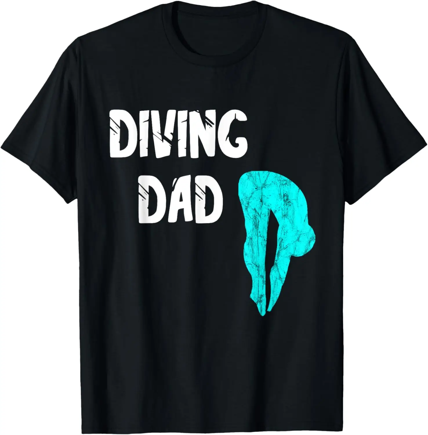 Diving Dad Springboard Swimming Platform Diver Papa Dive T-Shirt Mens Clothing Print on Demand Customizable Funny Shirt Camiseta