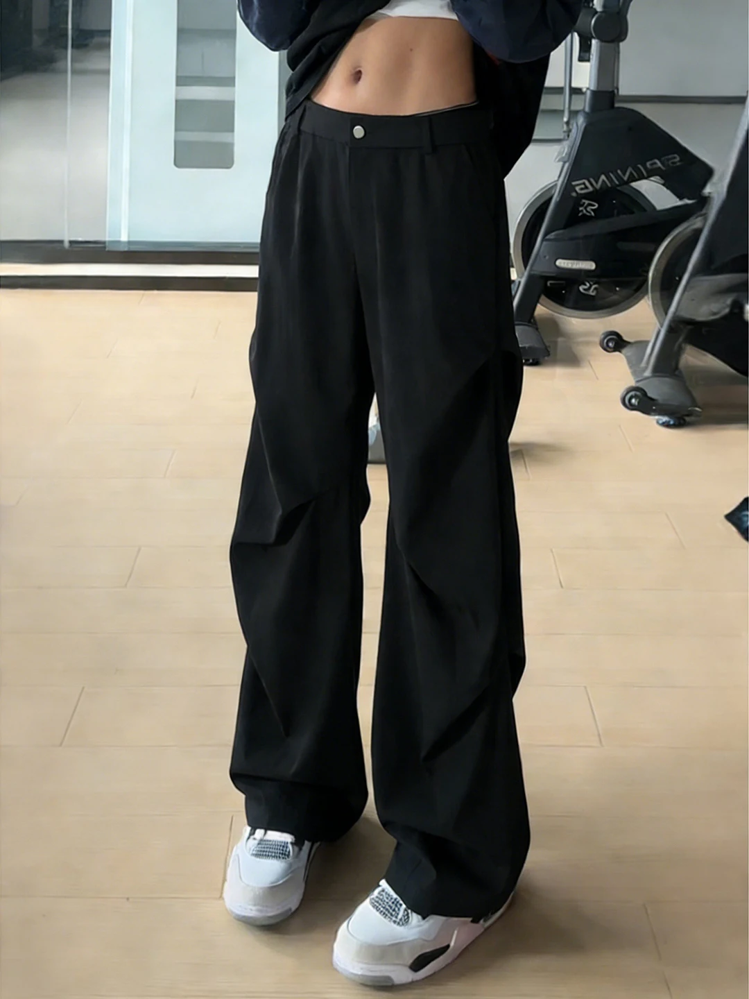 Bla American Sle Pleated Straight Leg Men's Casual Pants Spring Cleanfit Soldier Workwear Loose Knife  West Pants
