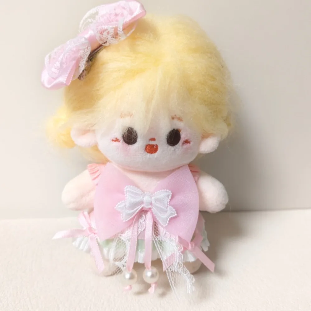 

Футболка с изображением ежа, хлопковая кукольная одежда 10 см, полосатая шляпа, костюм, одежда для куклы, креативный забавный комплект одежды для куклы, хлопковая кукла 10 см