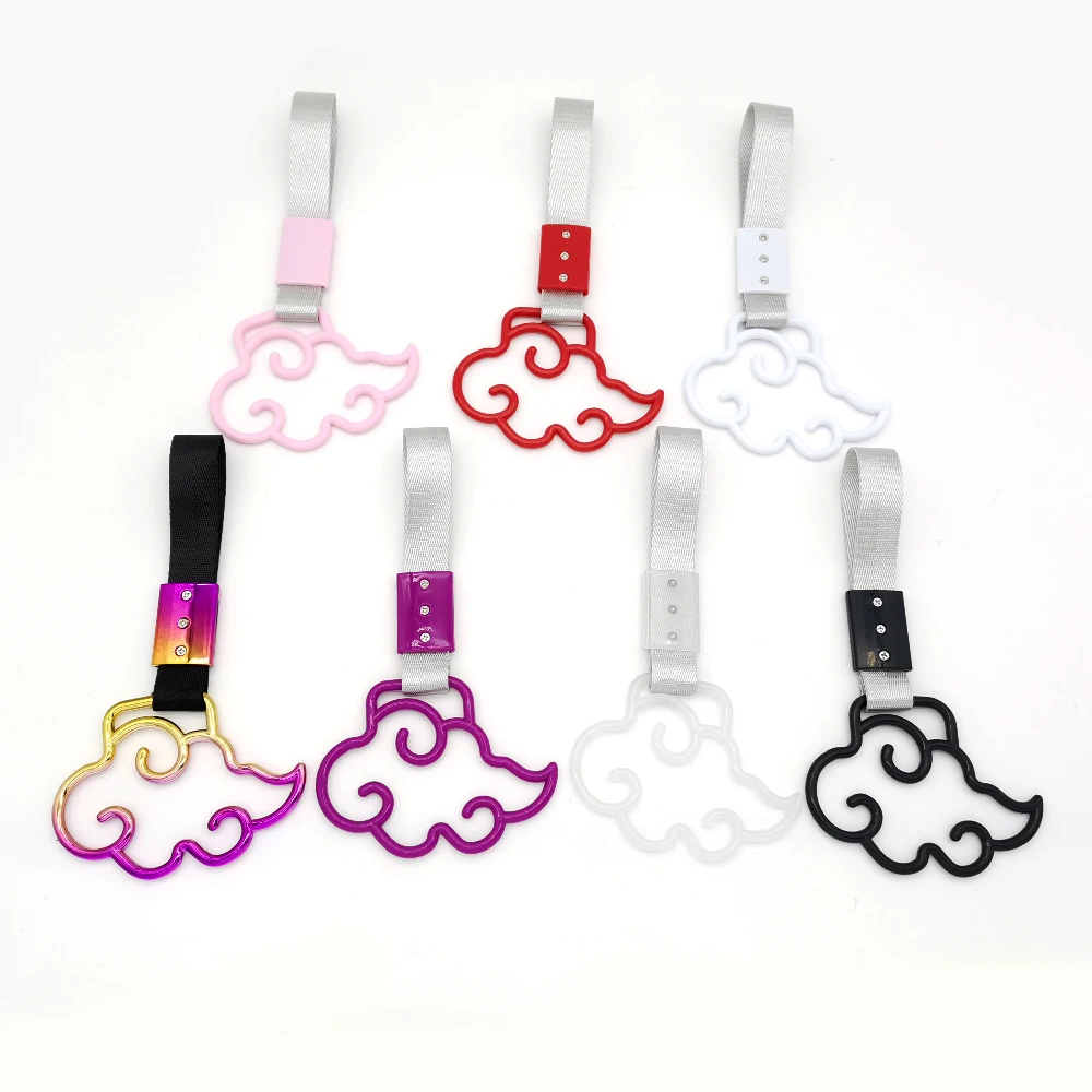 Cloud Style 1pcs Tsurikawa Ring Heart JDM Train Bus Handle Hand Strap Styling Drift Charm Strap Drift Auto Accessories Car Strap