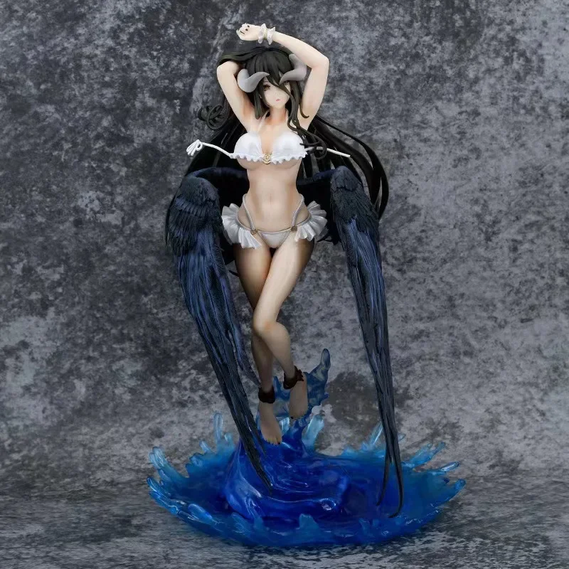 

32cm New Overlord Anime Girl Figures Albedo Swimwear Figural Figurine Doll Models Collection Ornament Kids Toys Fans Gifts
