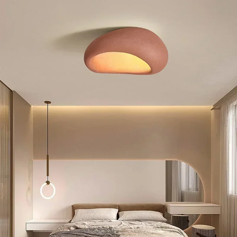 Nordic Minimalist Wabi Sabi Affordable Luxury Chandelier Cream Style Bedroom Ceiling Lights Lustre Decor Led Lamp Fixtures