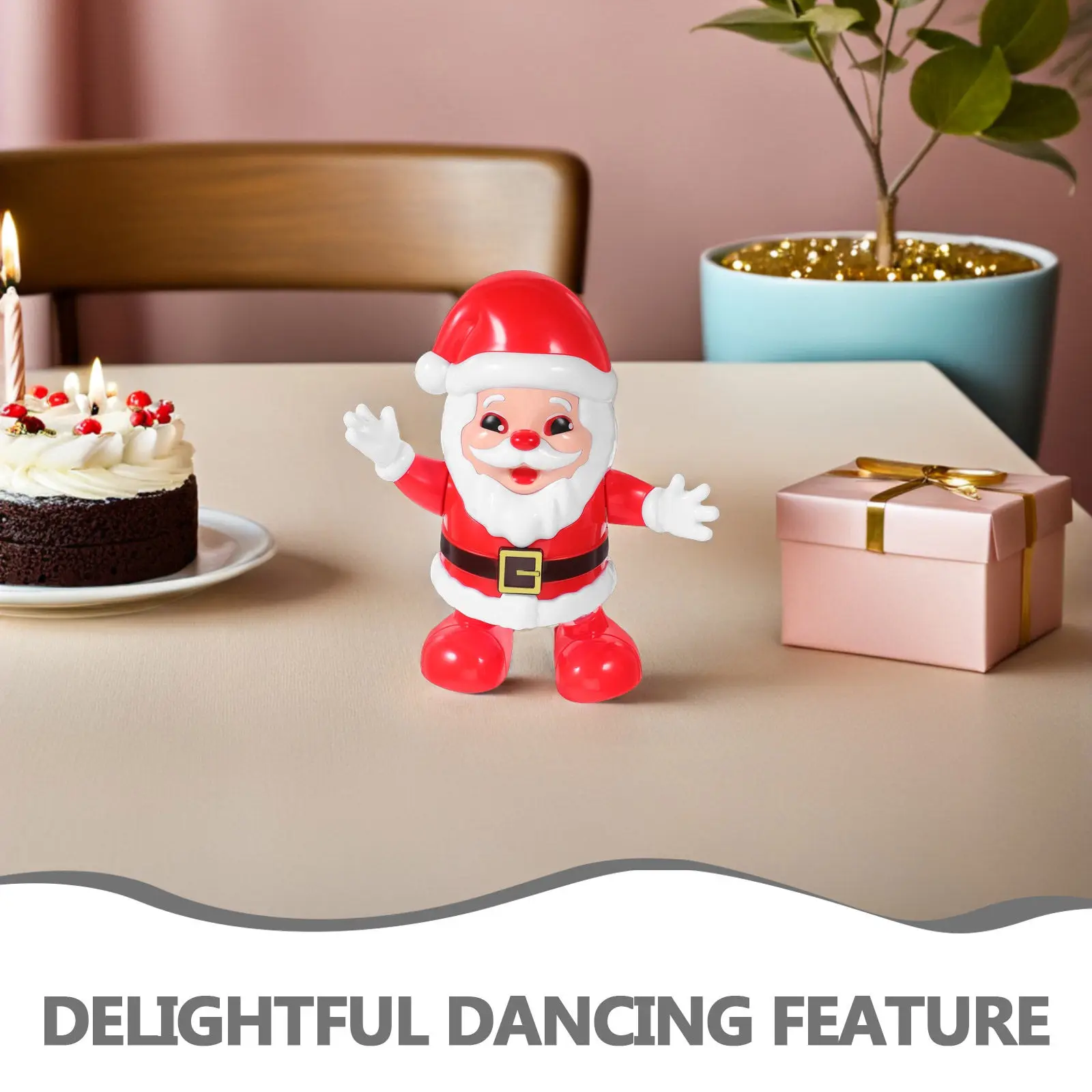 Electric Dancing Santa Claus Christmas Decoration Animated Holiday Party Favor for Home Office Mall