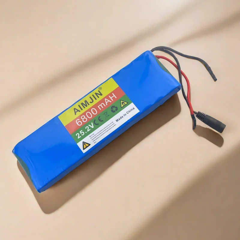 6S2P 25.2V 6.8Ah 18650 Lithium Ion Battery Pack 24V 6800mAH with BMS + Charger