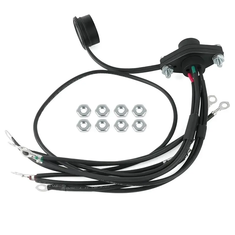Harness Kit For Badland 5000 12000 5-Wire Winches Accessories- Winch Remote Control Female Socket Wiring Connector 39886